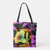 Neon Blume Tasche (Rückseite)