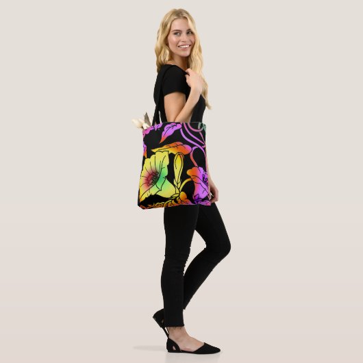 Neon Blume Tasche (Am Model)