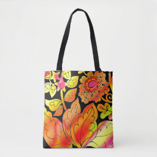 Neon Blume Tasche