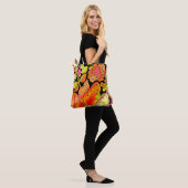 Neon Blume Tasche (Am Model)