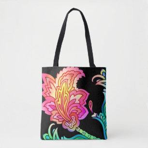 Neon Blume Tasche