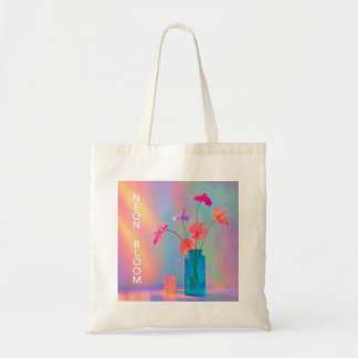 Neon-Blüten-Kappe Tragetasche