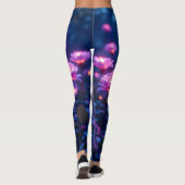 Neon-Blüten-Träume Leggings (Rückseite)