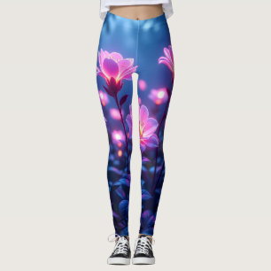 Neon-Blüten-Träume Leggings