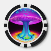 Neon Boho Unique Gastgeschenk Hochzeit Pokerchips (Vorderseite)