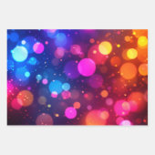 Neon-Bokeh-Lichter abstrakt Geschenkpapier Set (Vorderseite 2)