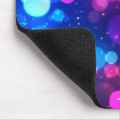 Neon-Bokeh-Lichter abstrakt Mousepad (Ecke)