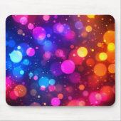 Neon-Bokeh-Lichter abstrakt Mousepad (Vorne)