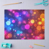 Neon-Bokeh-Lichter abstrakt Seidenpapier (Basteln)