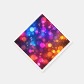 Neon-Bokeh-Lichter abstrakt Serviette (Ecke)