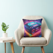 Neon Boombox Retro Design Kissen (Stuhl )
