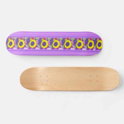 Neon Bouquet Skateboard (Horizontal)