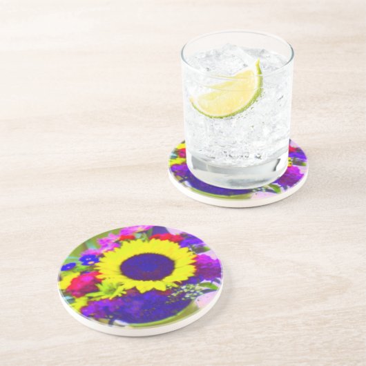 Neon Bouquet Untersetzer (Seite)