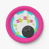 Neon Bowling Button Paper Teller (Vorderseite)