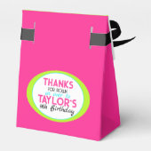 Neon Bowling Favor Boxes Geschenkschachtel (Rückseite)