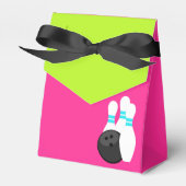 Neon Bowling Favor Boxes Geschenkschachtel (Vorderseite)
