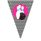 Neon Bowling Happy Birthday Banner (Erste Fahne)