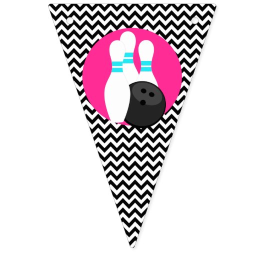 Neon Bowling Happy Birthday Banner (Erste Fahne)