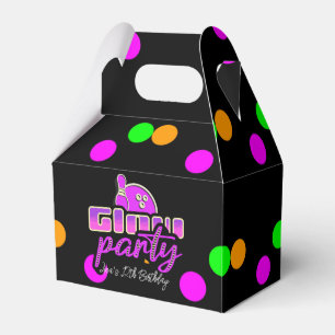 Neon-Bowling-Party-Bash-Geburtstagsfeier Geschenkschachtel