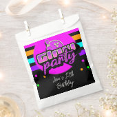 Neon-Bowling-Party-Bash-Geburtstagsfeier Geschenktütchen (Ausgeschnitten)