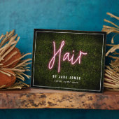 Neon Boxwood Hair Salon Beruflich Kosmetologe Fotoplatte (Seite)