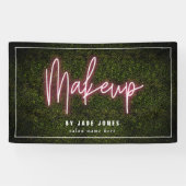 Neon Boxwood Makeup Artist Cosmetologe Banner (Horizontal)
