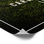 Neon Boxwood Til Death Neon Heart Wedding Willkomm Poster (Ecke)