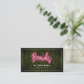 Neon Braids Business Card Visitenkarte (Stehend Vorderseite)