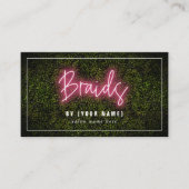 Neon Braids Business Card Visitenkarte (Vorderseite)