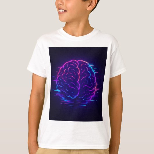 Neon Brain Kids' Meme T - Shirt (Vorderseite)