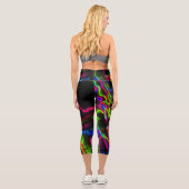 Neon Bright Capri Yoga Pants (Rückseite)