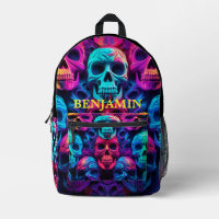 Neon Bright Color Skulls Novelty