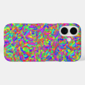 Neon Bright Rainbow Confetti Abstrakt Case-Mate iPhone Hülle (Rückseite (Horizontal))