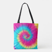 Neon Bright Retro Gefärbte Krawatte Tasche (Rückseite)