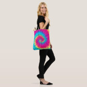 Neon Bright Retro Gefärbte Krawatte Tasche (Am Model)