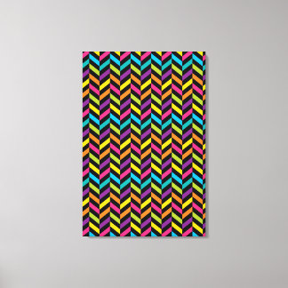 Neon Bright trendige Mode farbiges Design 1 Leinwanddruck