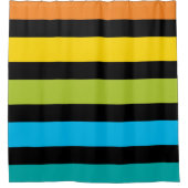 Neon Bright, trendige Mode, farbiges Design 4 Duschvorhang (Vorderseite)