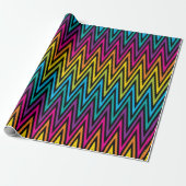Neon Bright trendige Mode farbiges Design 8 Geschenkpapier (Ungerollt)