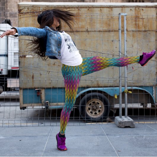 Neon Bright trendige Mode mit farbenfrohem Design Leggings