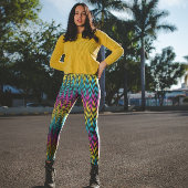 Neon Bright trendige Mode mit farbenfrohem Design Leggings