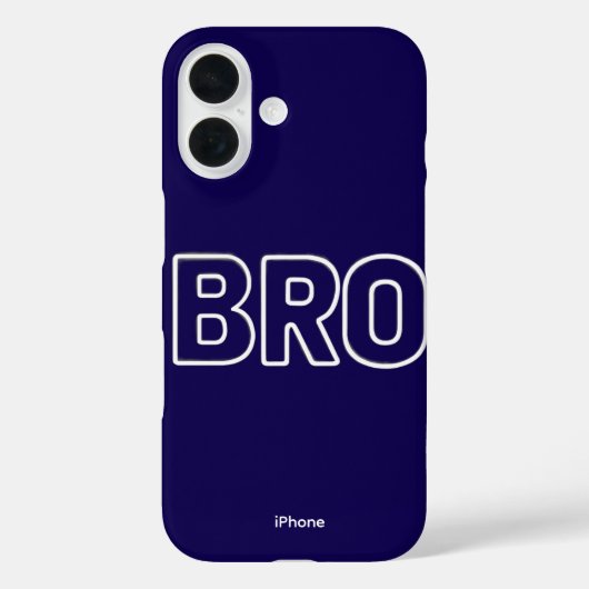 Neon Bro iPhone 16 Hülle (Rückseite)