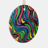 Neon Brook-Psychedelic Abstract Art Keramik Ornament (Rechts)