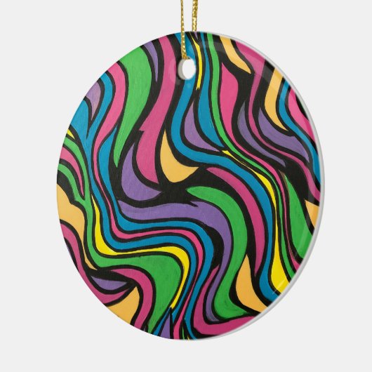 Neon Brook-Psychedelic Abstract Art Keramik Ornament (Links)