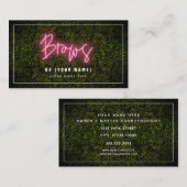 Neon Brows Business Card Visitenkarte (Vorne/Hinten)