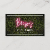 Neon Brows Business Card Visitenkarte (Vorderseite)