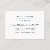 Neon Brush Strokes Business Card Visitenkarte (Rückseite)