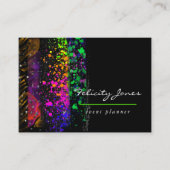 Neon Brush Strokes Visitenkarte (Vorderseite)