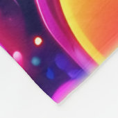 Neon Bubble Pattern Fleecedecke (Ecke)