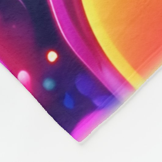 Neon Bubble Pattern Fleecedecke (Ecke)