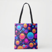 Neon Bubble Pattern Tasche (Vorderseite)